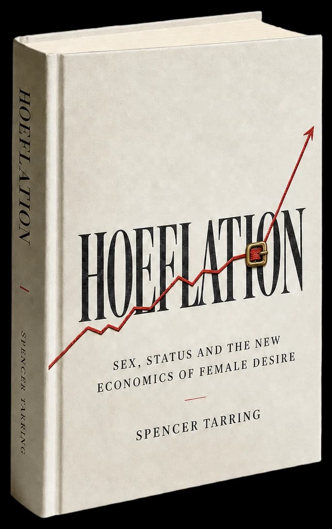 A physical Hoeflation hardback with a transparent background